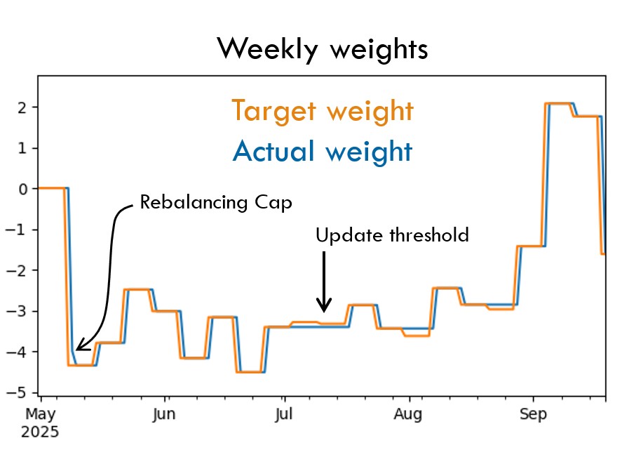 Weekly Weights Chart